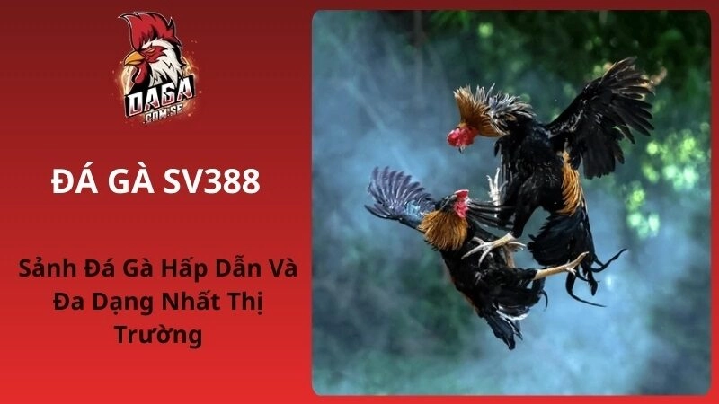 Đá Gà SV388 – Sảnh Đá Gà Hấp Dẫn Và Đa Dạng Nhất Thị Trường