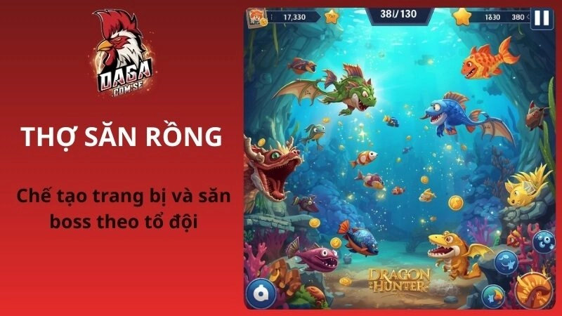 Thợ săn rồng: Chế tạo trang bị và săn boss theo tổ đội